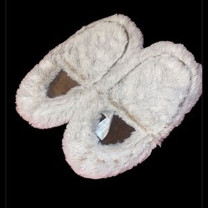 Warmies Microwaveable Slippers Size 6-10 Women's Lavender Scent grey bro…